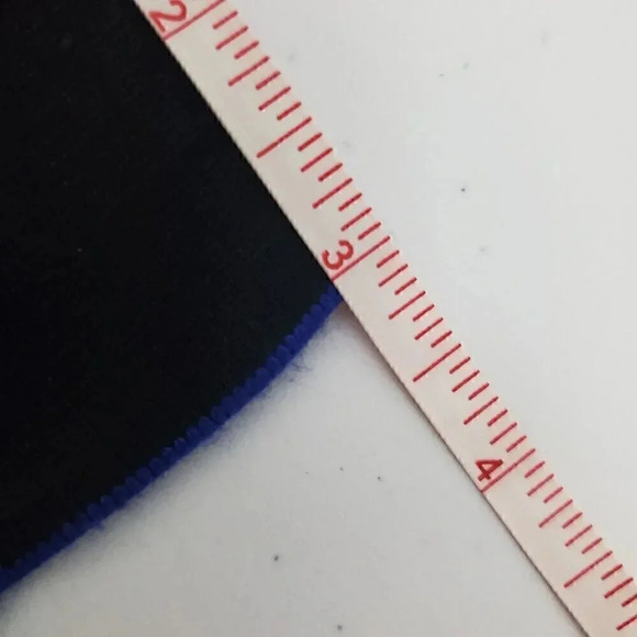 Chico's Travelers SZ 3 XL Double Knit Tank Shell Blue Sleeveless Mock Neck Flora - Picture 9 of 9